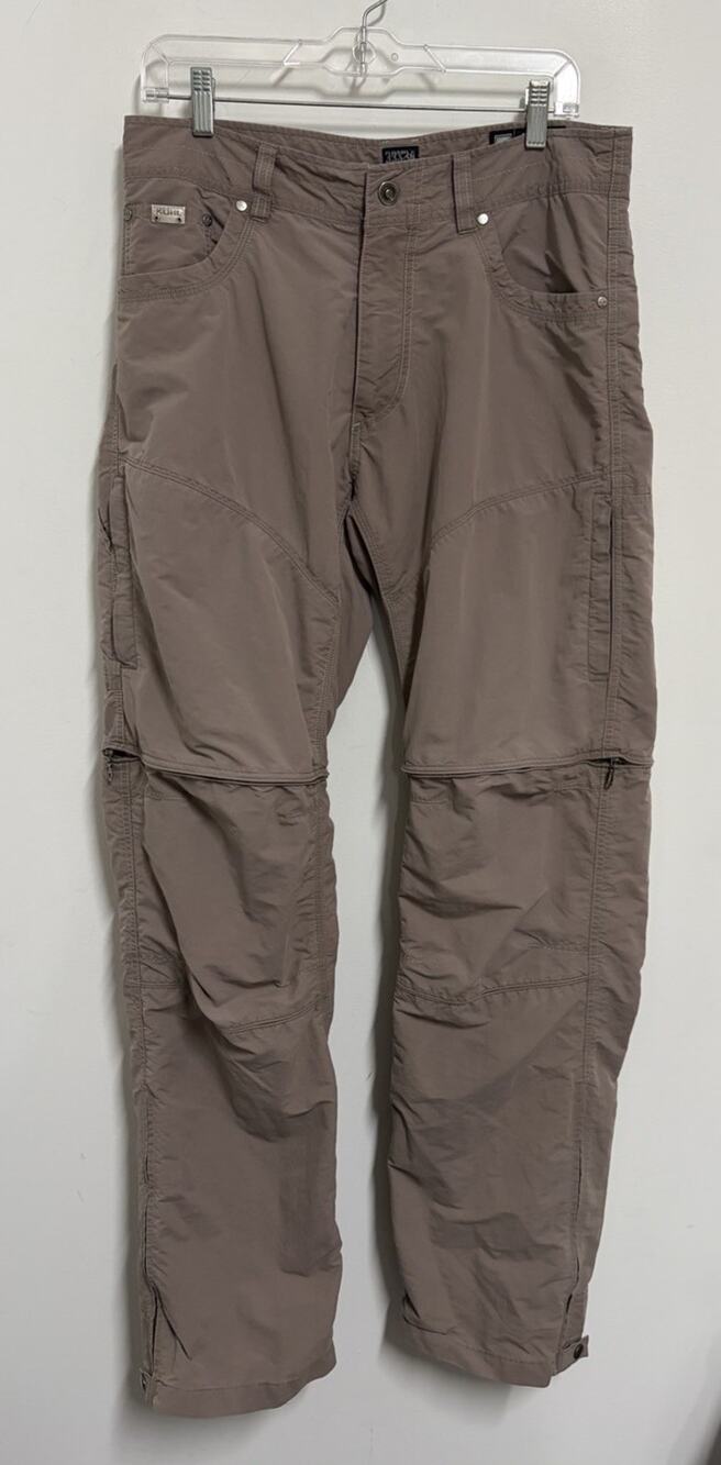 KUHL Liberator Convertible Pants Mens 33x34 Stealth Zip Off Hiking Cargo